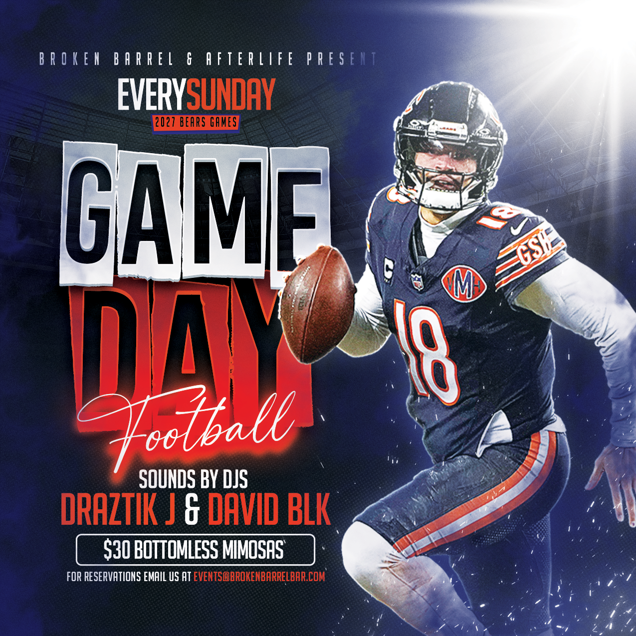 BEAR DOWN WATCH PARTY: Bears Vs Carolina Panthers