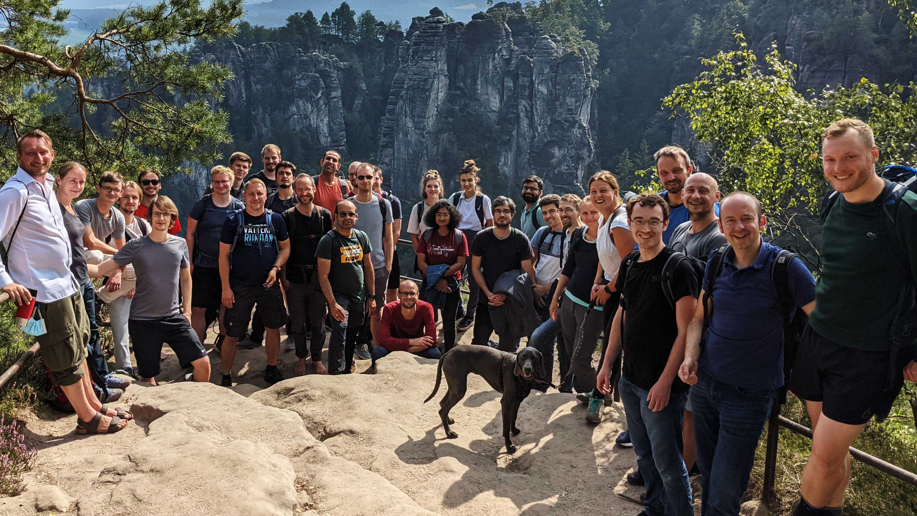 Gruppenbild von dem Wandertag