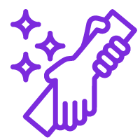Icon Hände, die sich gegenseitig am Unterarm halten