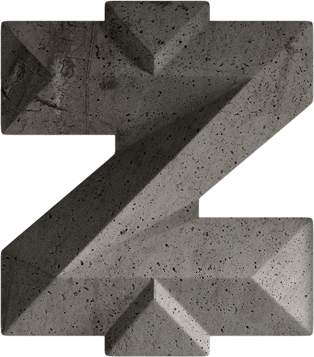 zar logo with rock texture
