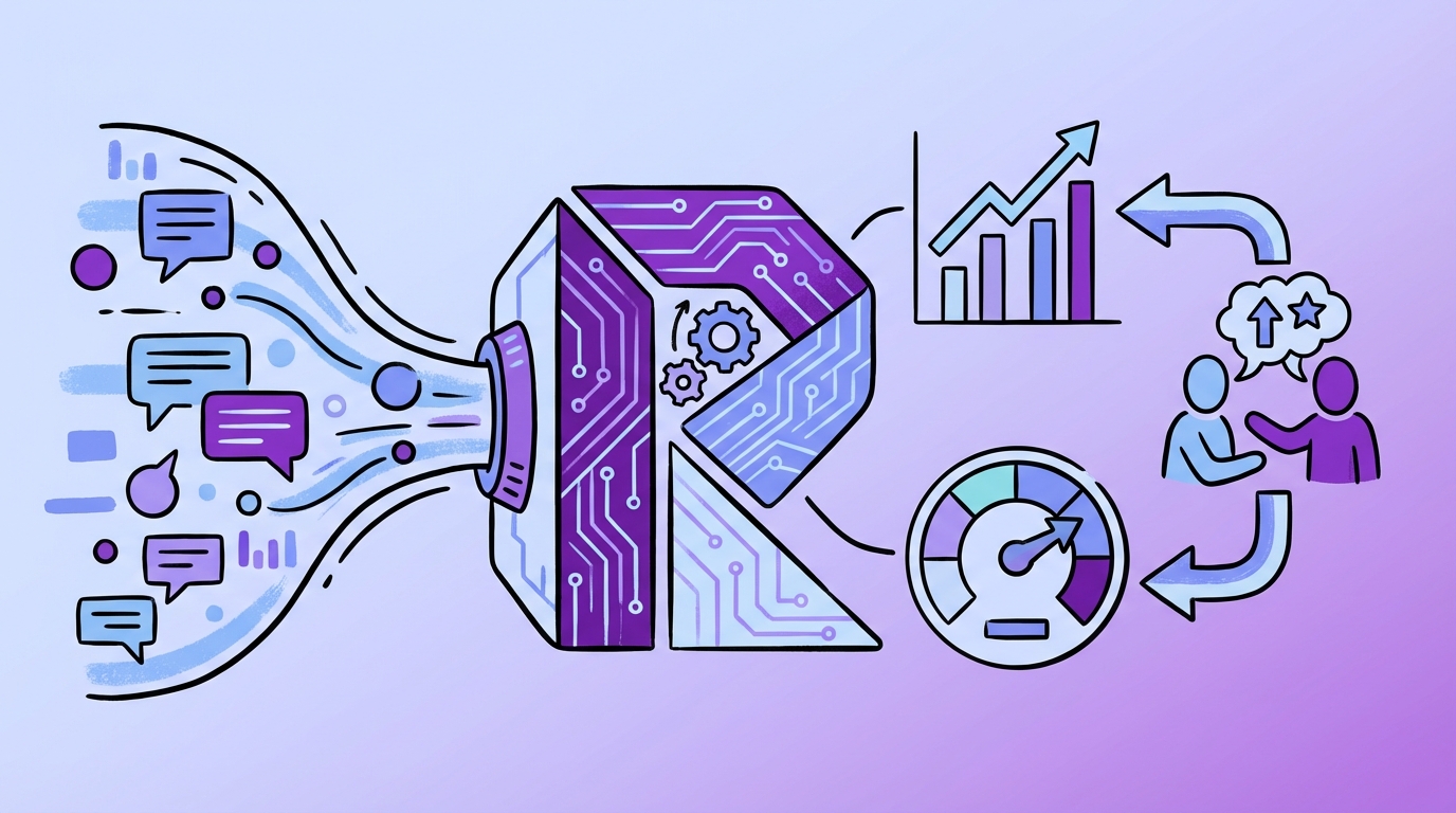 How Revelir AI Turns Sentiment Signals Into a Measurable Coaching Loop concept illustration - Revelir AI