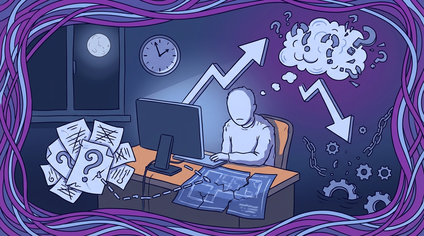 Late Nights And Untrusted Specs: What The Old Way Feels Like concept illustration - Revelir AI