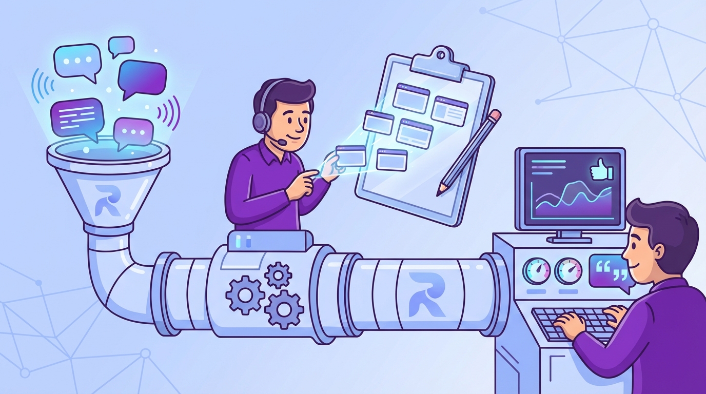 The New Way To Turn AI Conversation Signals Into A Repeatable Experiment Pipeline concept illustration - Revelir AI