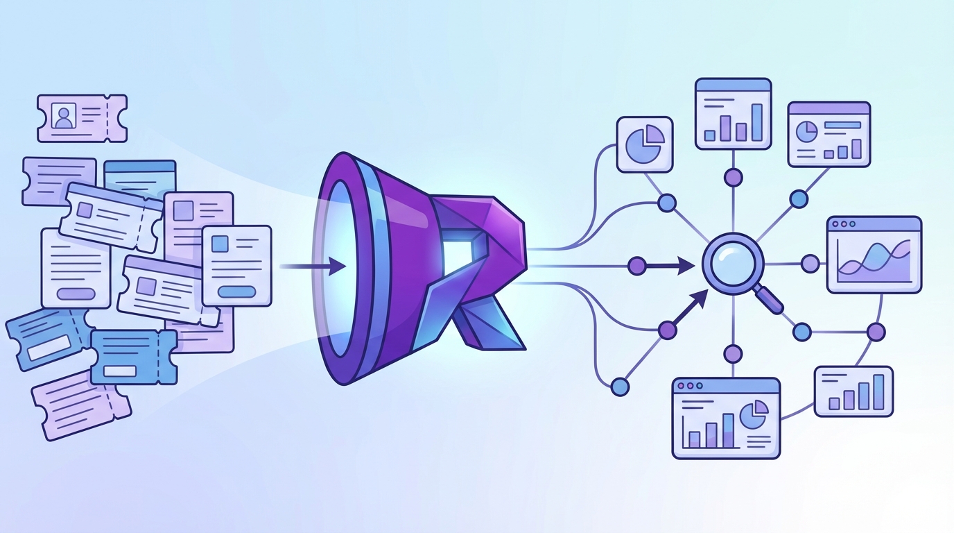 How Revelir AI Takes You From Support Tickets to Traceable Experiments concept illustration - Revelir AI