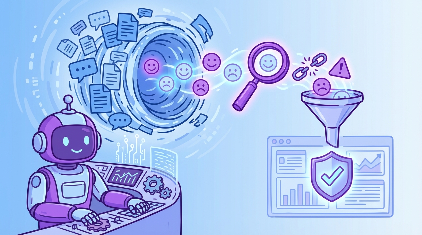 How Revelir AI Powers Operationalized, Auditable Sentiment Alerts concept illustration - Revelir AI