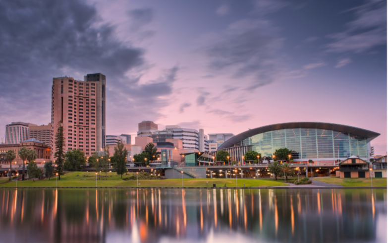 Adelaide riverbank view