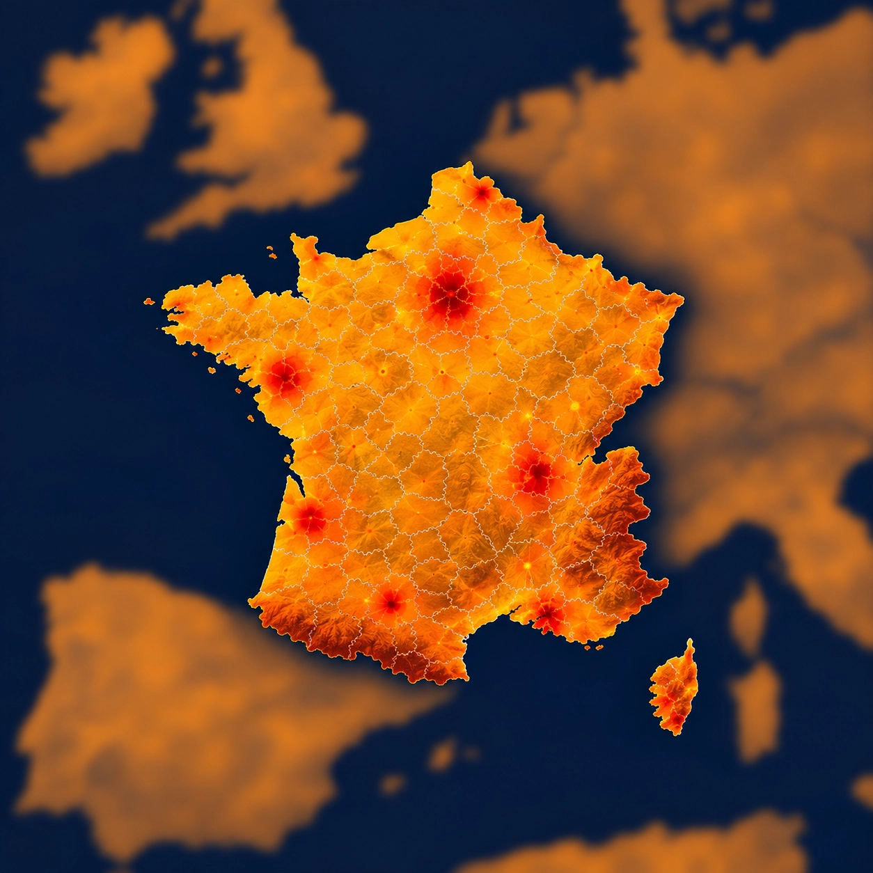Carte de potentiel géomarketing