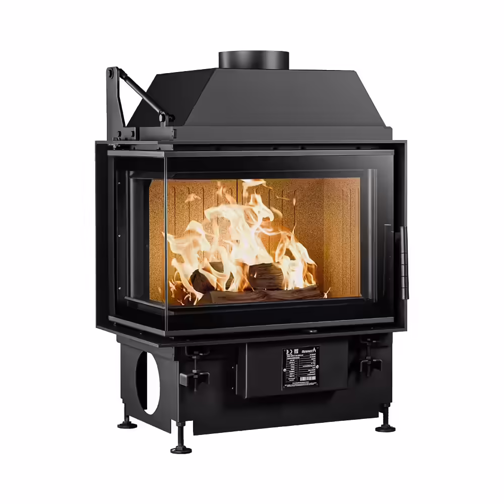 Innfelt peis Quattro 60 L Open Side A.caminetti 1