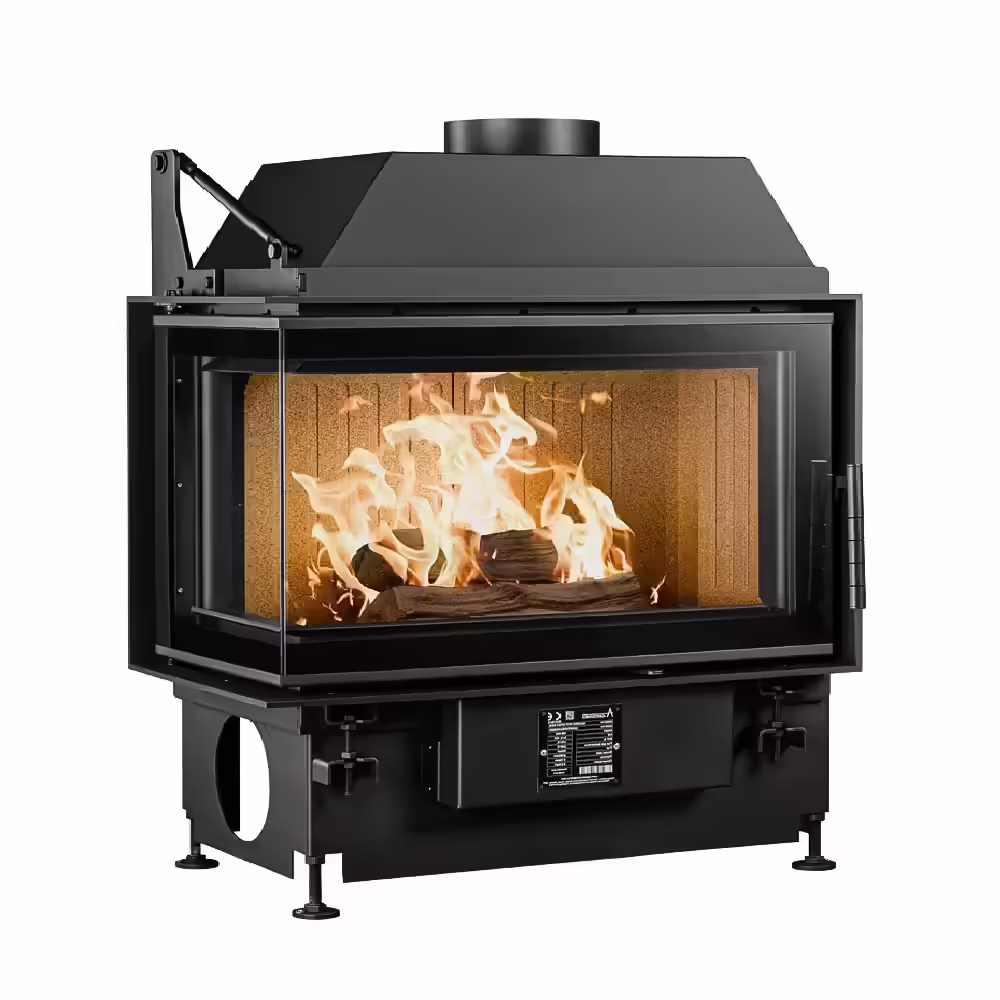 Innfelt peis Quattro 80 L Open Side A.caminetti 1