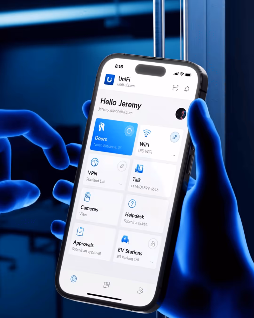 האפליקציה של המנעול החכם 