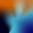 Abstract gradient background blending orange, blue, and black colors with a soft, blurred texture.