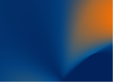 Abstract gradient background blending dark blue and orange hues.