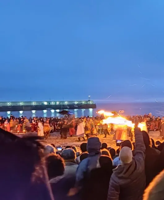 Mountain railway on Isle of Man with scenic valley views