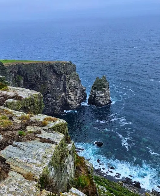 Isle of Man countryside with traditional cottages and green fields