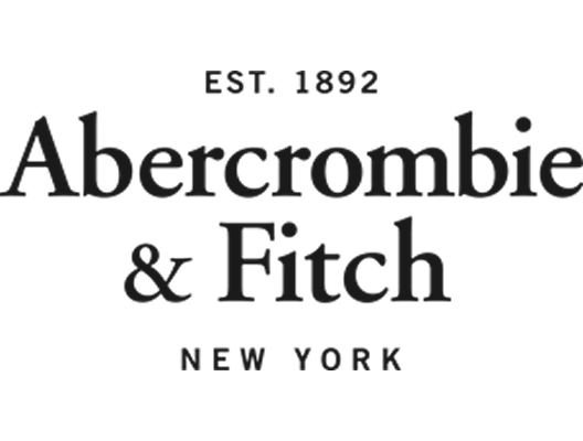 Abercrombie & Fitch logo with text 'EST. 1892' above and 'NEW YORK' below.