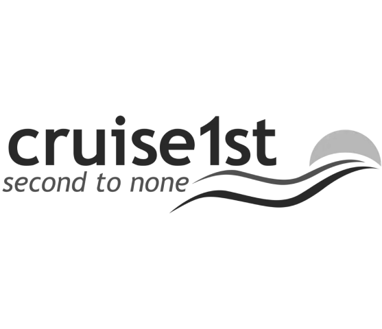 Cruise1st logo with a stylized wave and sun graphic.