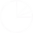 White pie chart icon with five segments on a transparent background.