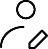 Icon of a magnifying glass with a pencil, representing search and edit functions.