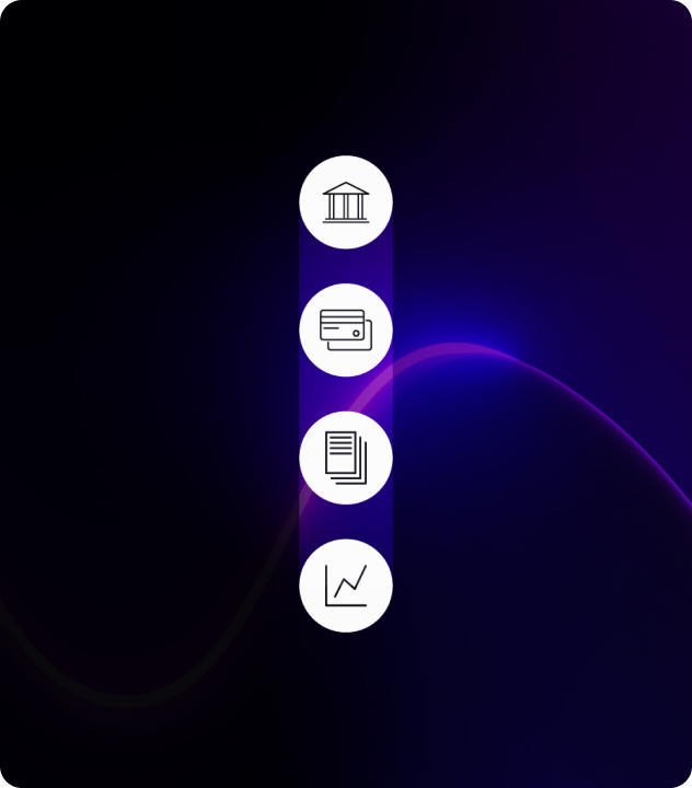 Abstract digital chart with glowing green bar graphs and intersecting neon lines on a dark background.