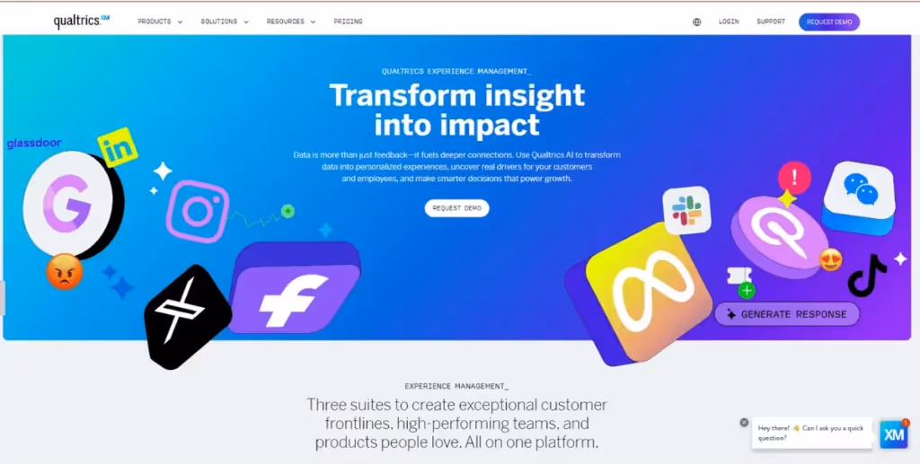 Qualtrics Homepage