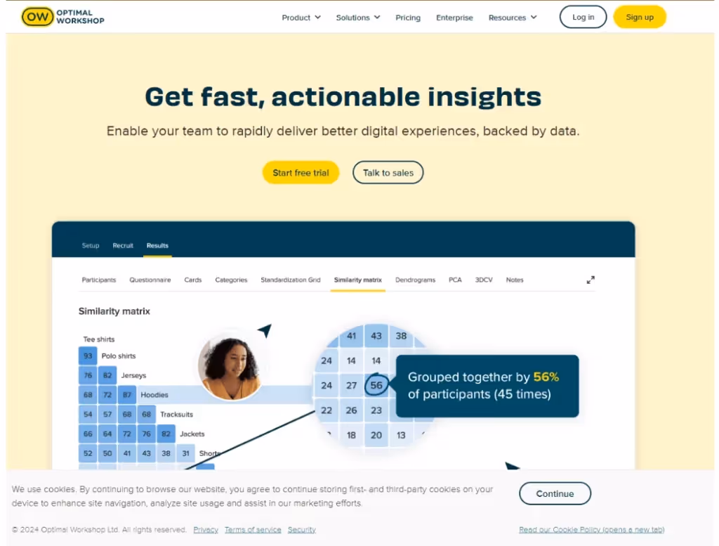 Optimal-Workshop Homepage