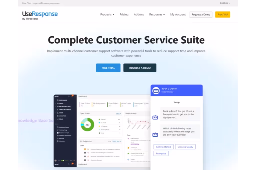 UseResponse Homepage
