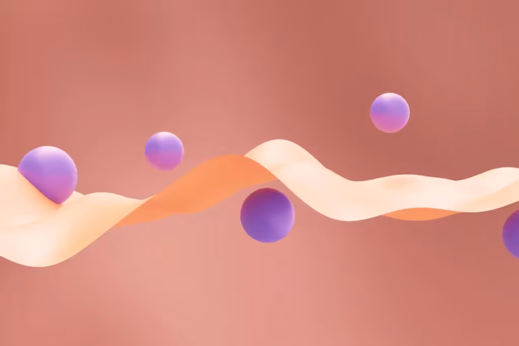 Conceptual representation of balance, motion, and fluidity in design.