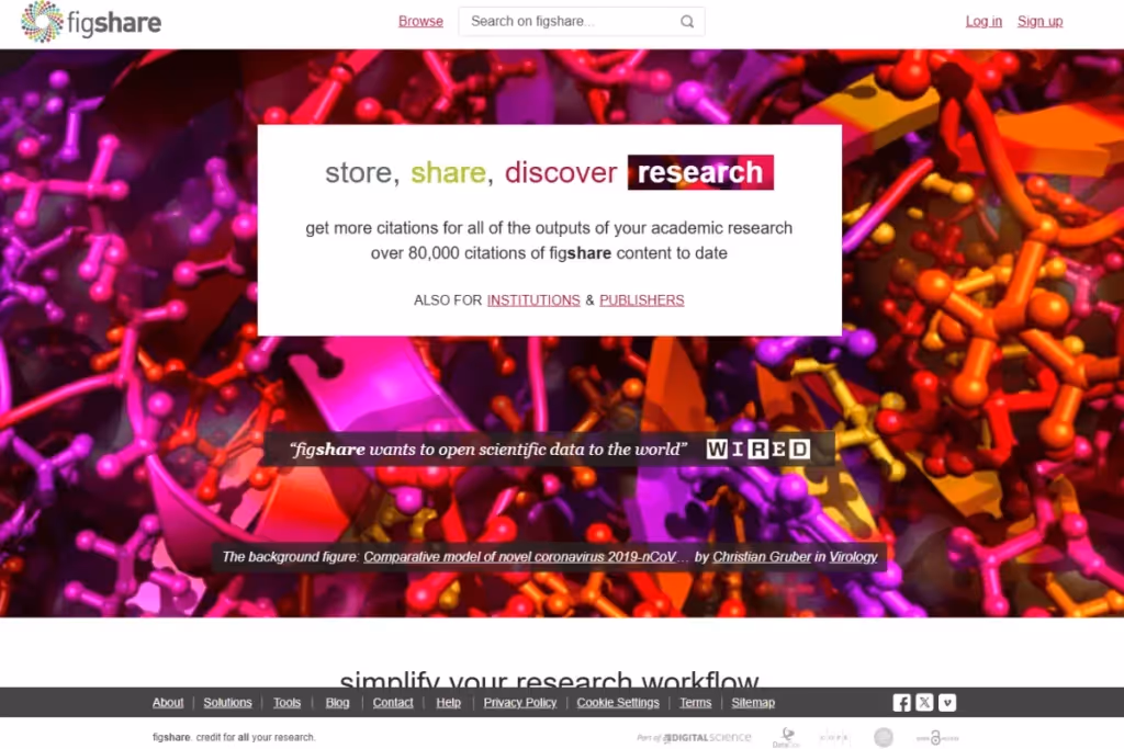 Figshare Homepage