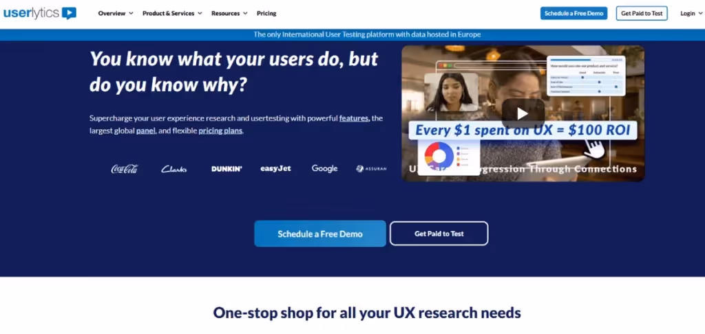 Userlytics Homepage
