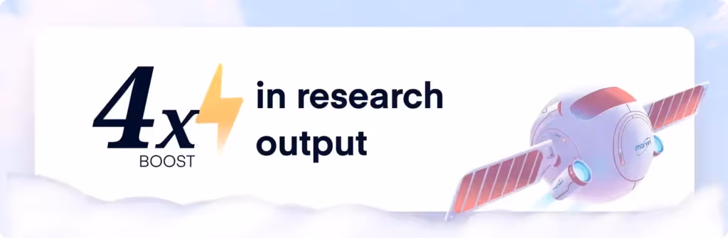 customers saw 4x increase in research output with marvin