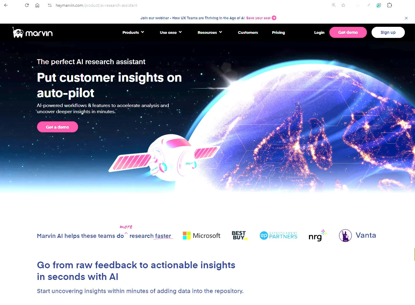 HeyMarvin Homepage