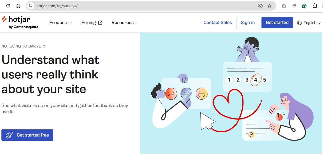 Hotjar Homepage