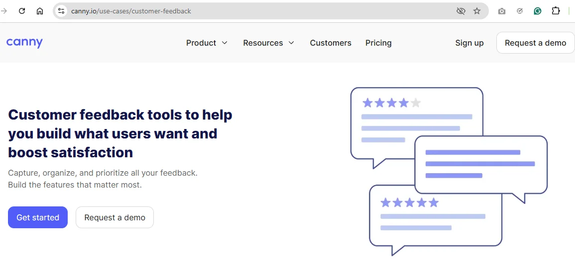 Canny Homepage