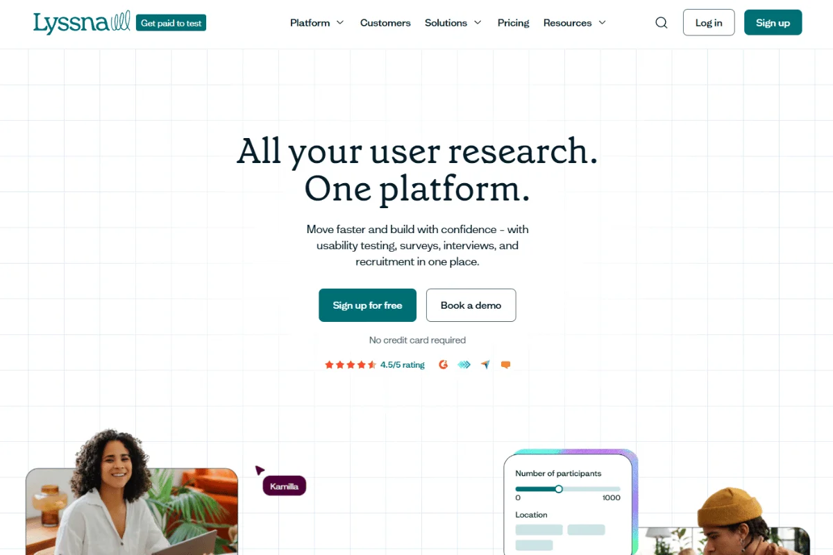 Lyssna Homepage