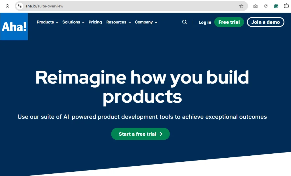 Aha! Homepage