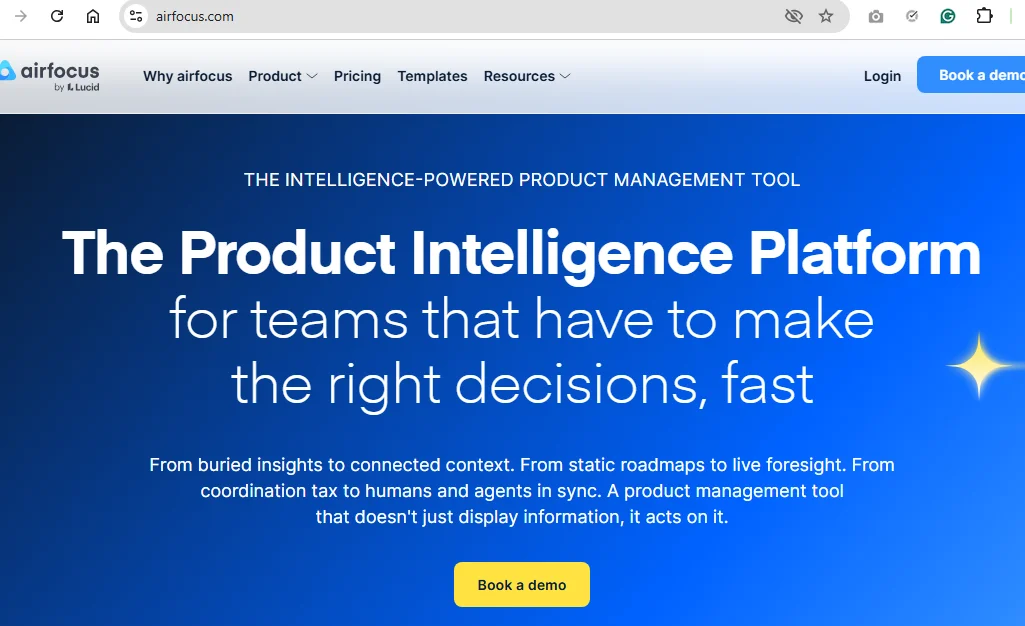 Airfocus Homepage