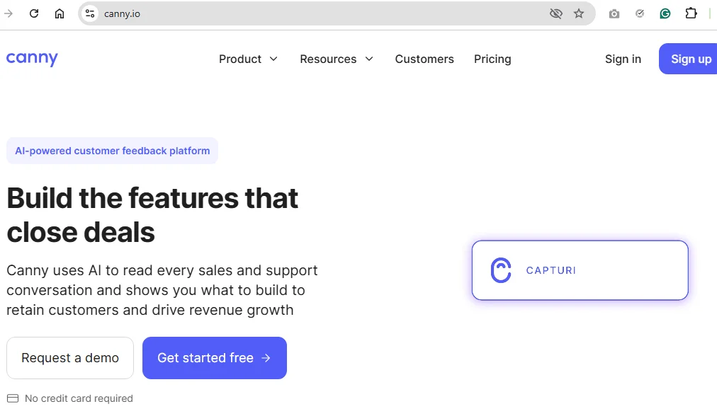 Canny Homepage