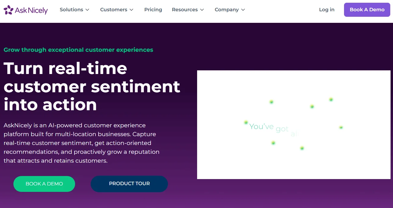 Ask Nicely Homepage