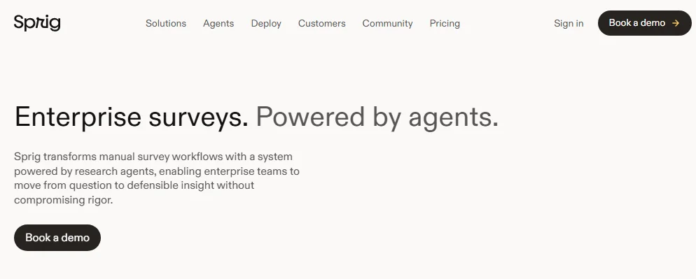 Sprig Homepage