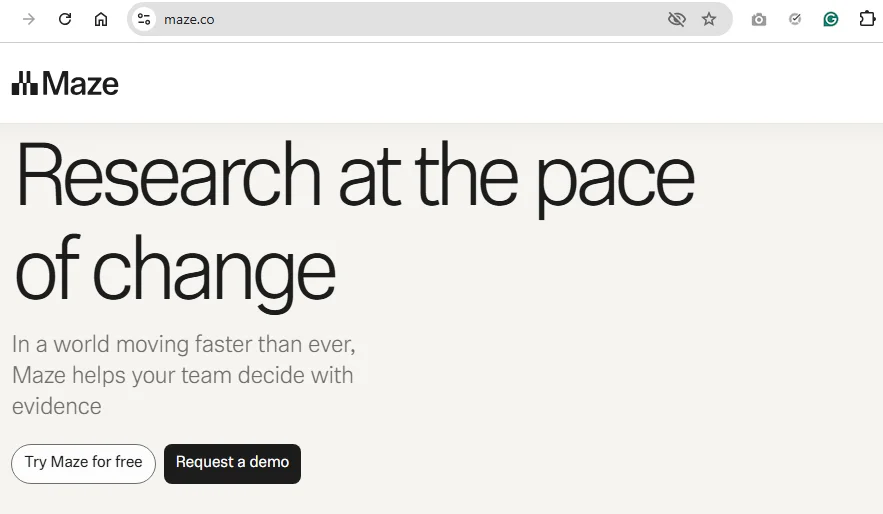 Maze Homepage
