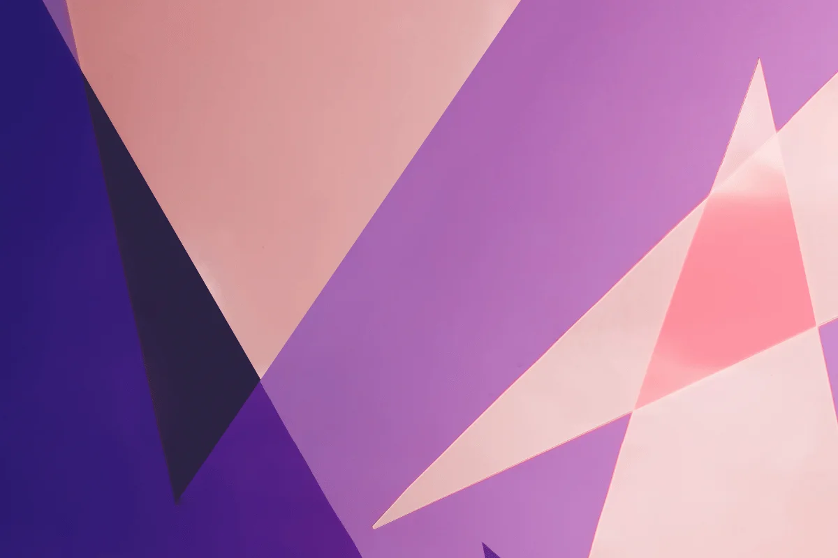 Digital abstract pattern with angular and layered color blocks.