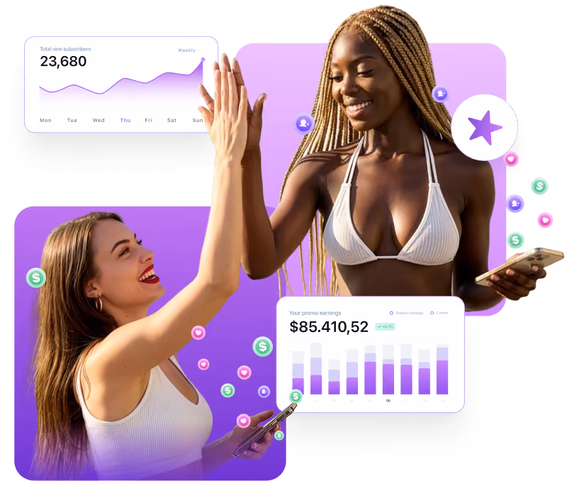 influencers doing high-five