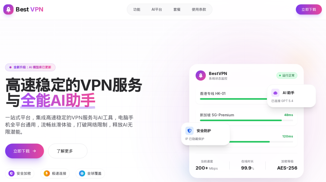 Fake BestVPN download page used as a malware lure