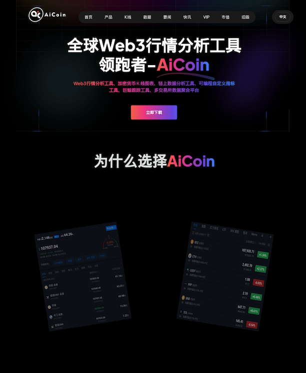 Second spoofed AiCoin page variant used as a malware lure