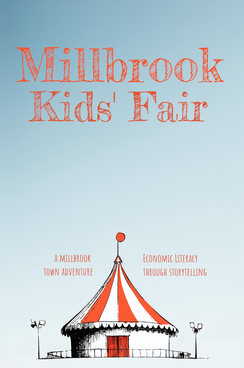 The front cover of the Millbrook Kids' Fair book