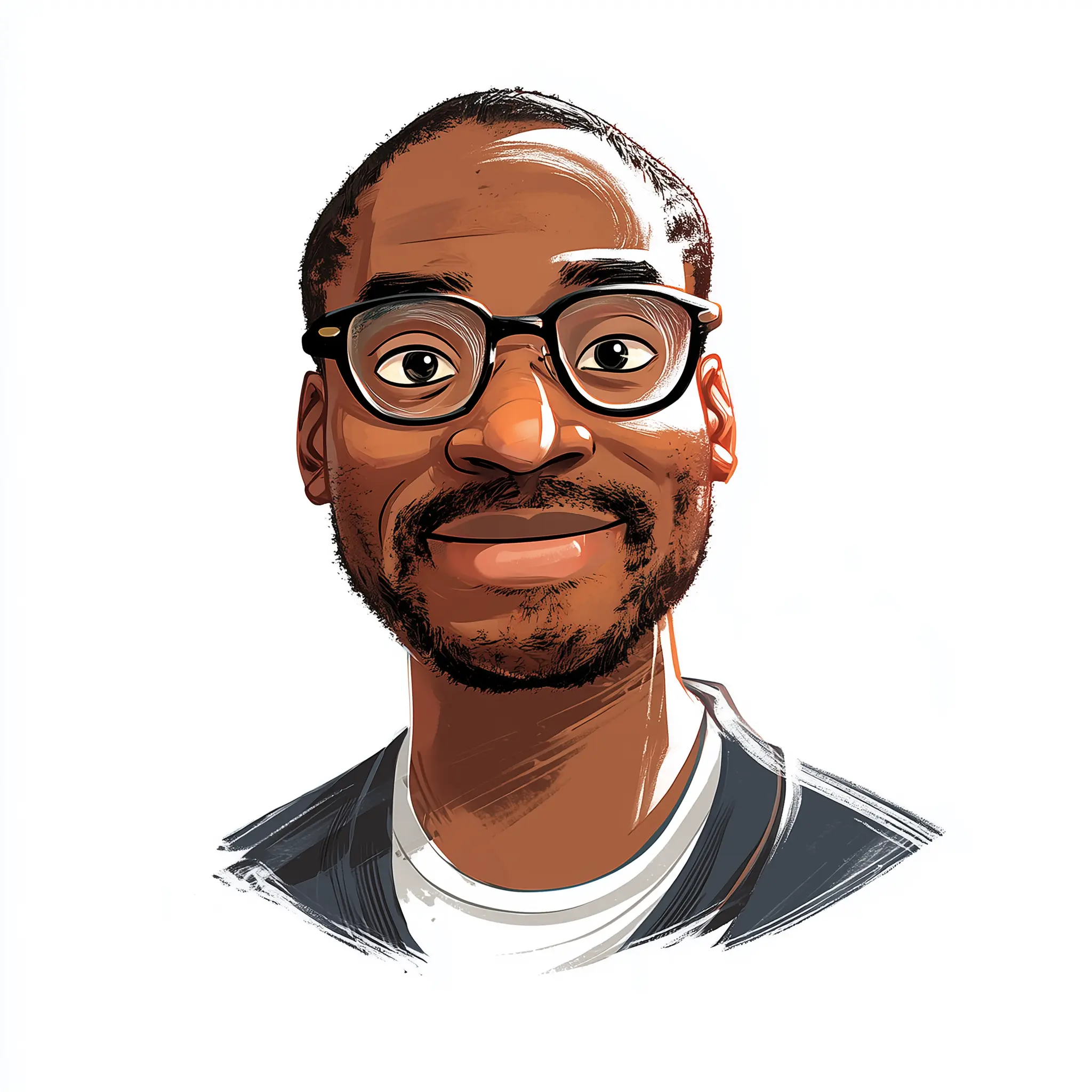 An illustrated image of David, the author of the Millbrook Town books 