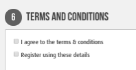 Hard-to-target T&Cs tick box