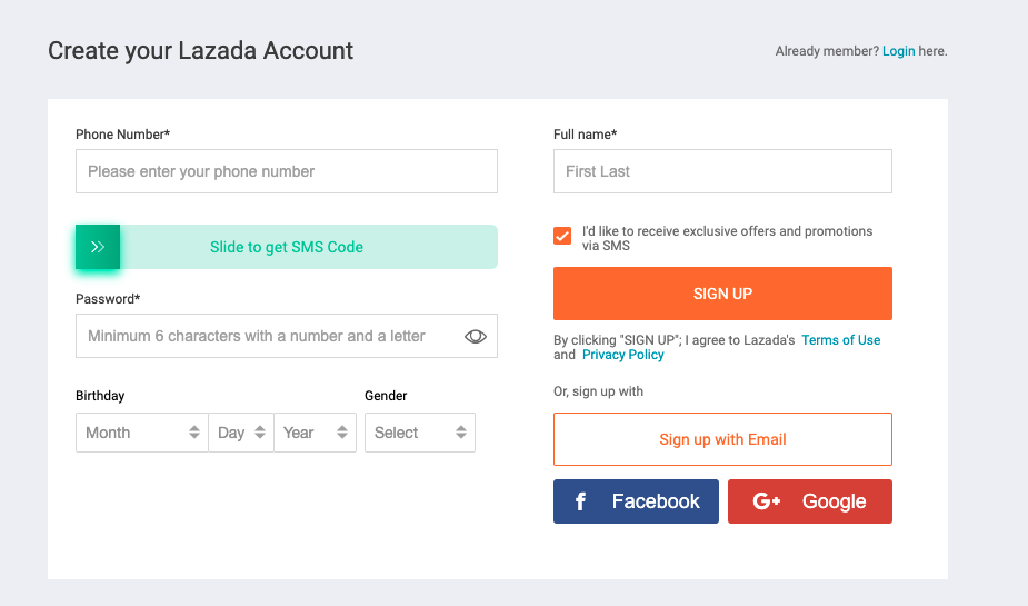 eComerce Unnecessary Fields