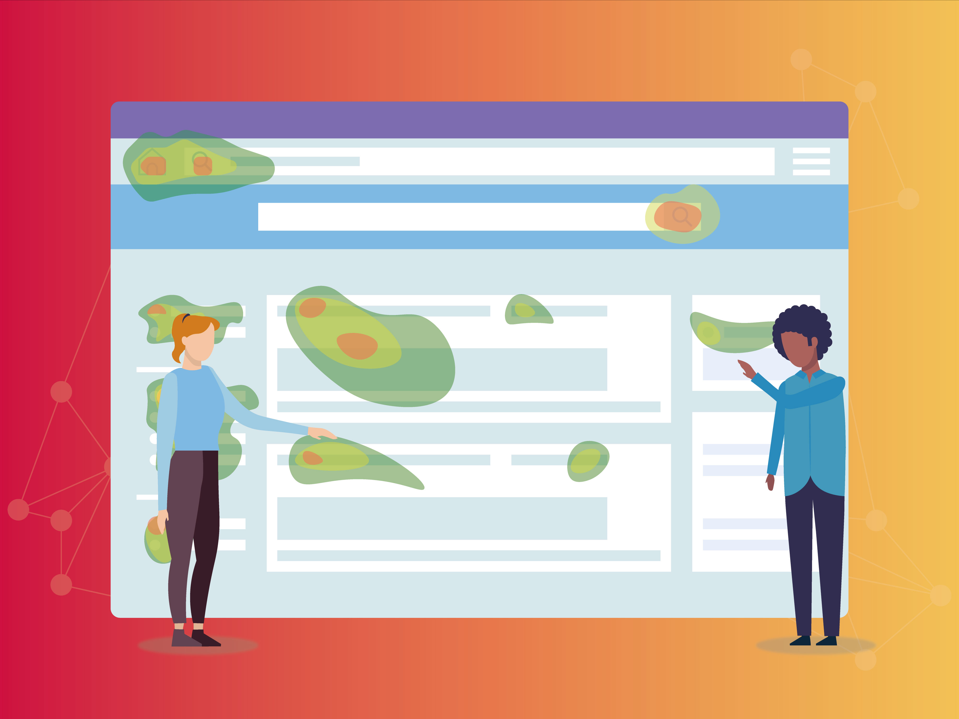 Website Heatmap Concept Illustration