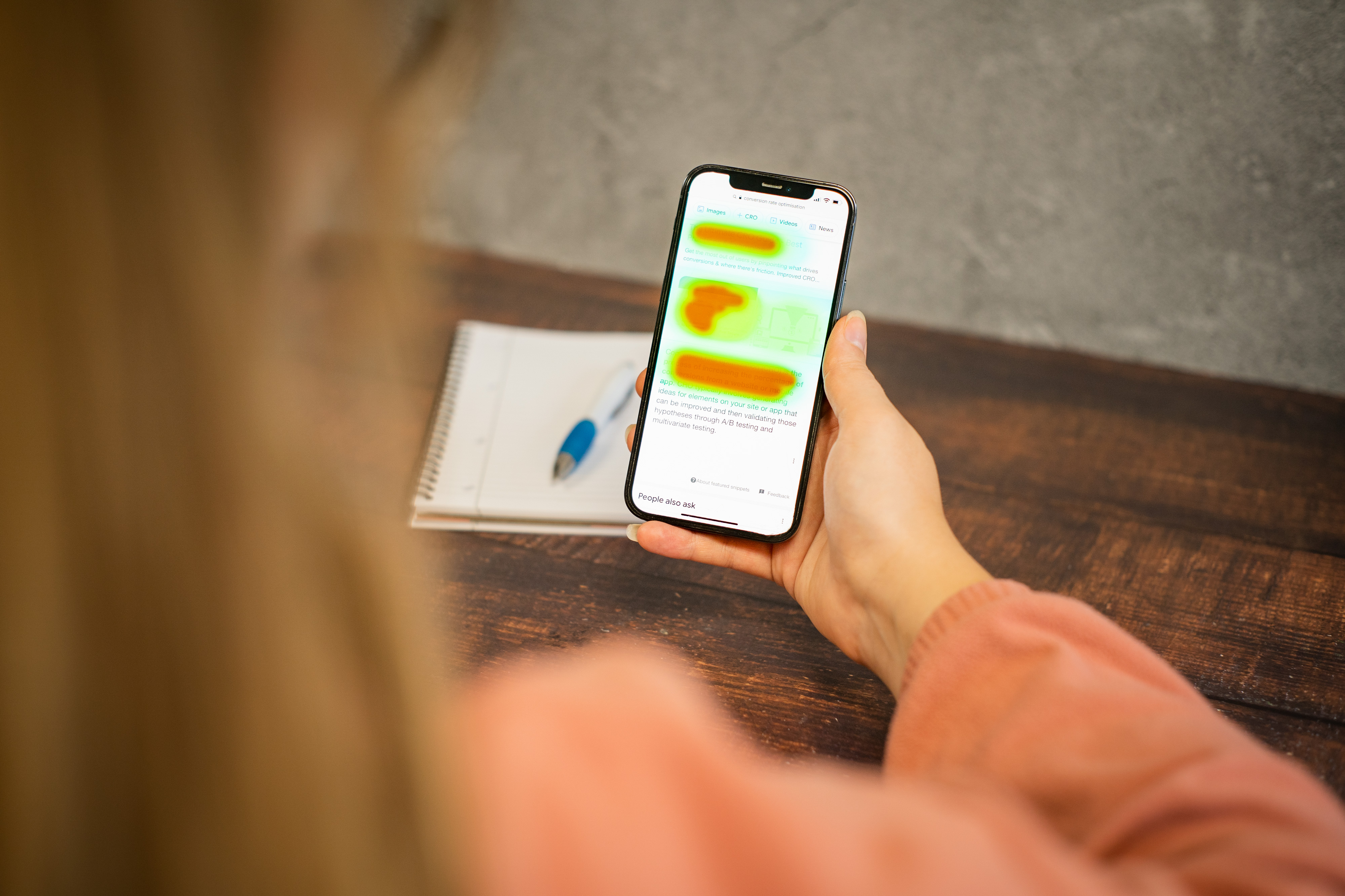 Mobile Website Heatmap Analysis